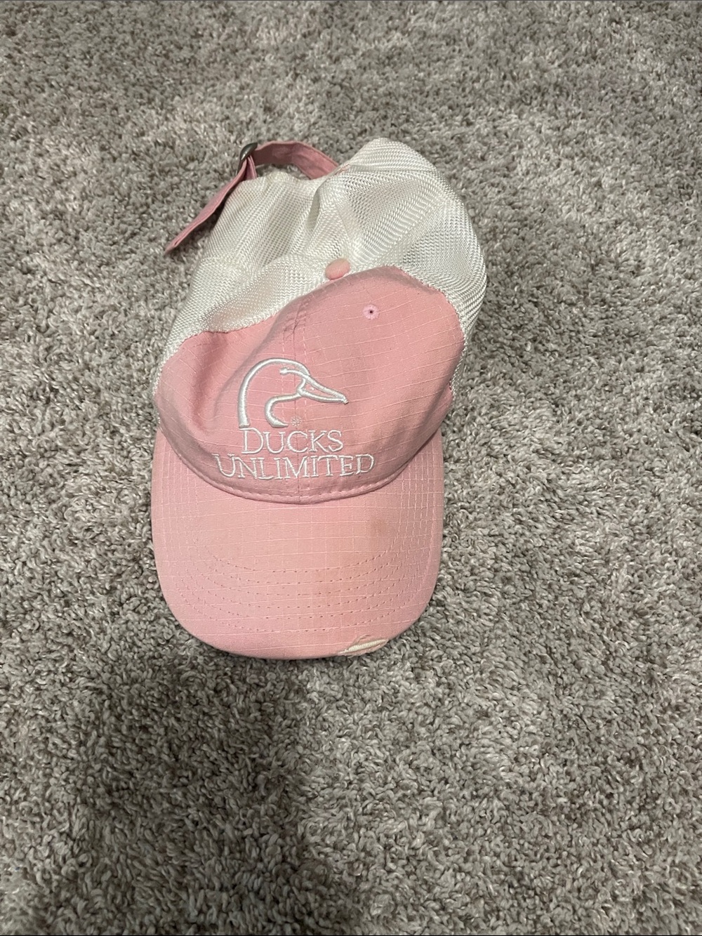 Ducks Unlimited Pink Mesh-Back Baseball Cap